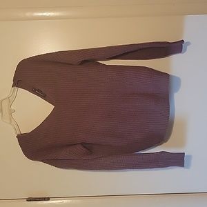 Tie back sweater